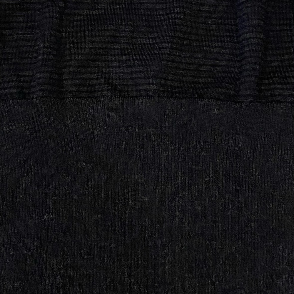 Cue 3/4 sleeve knit merino wool black striped - Picture 6 of 8